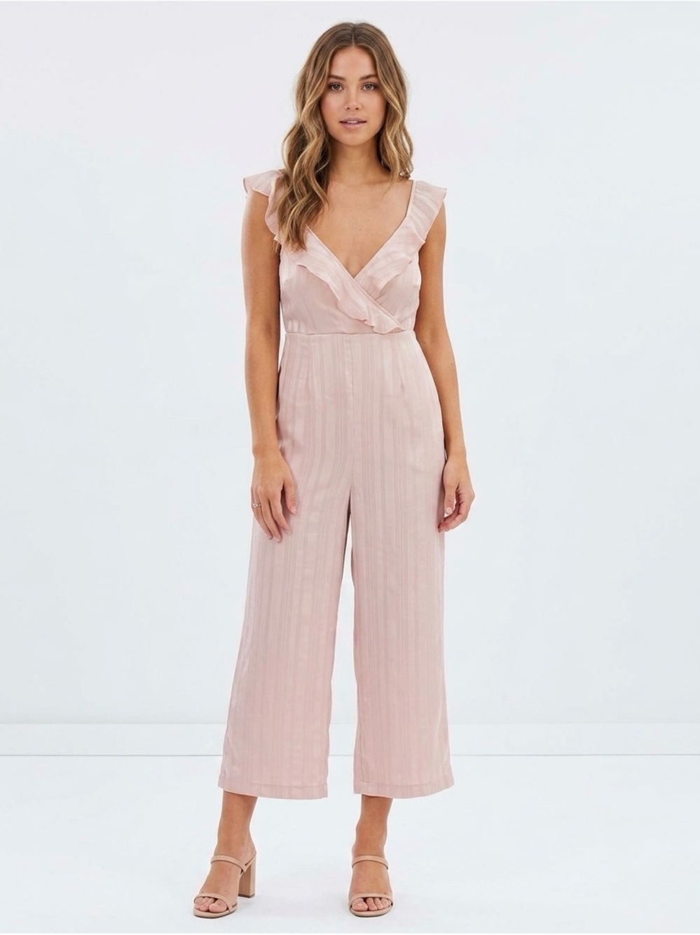 [Show Me Your Mumu] Mauve Pink Crop Wide Leg Jumpsuit